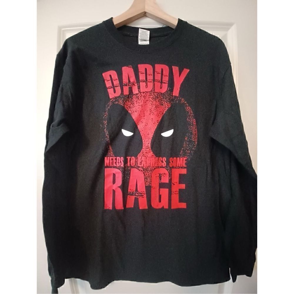 Daddy needs to express some rage Men's Long Sleeve size Medium